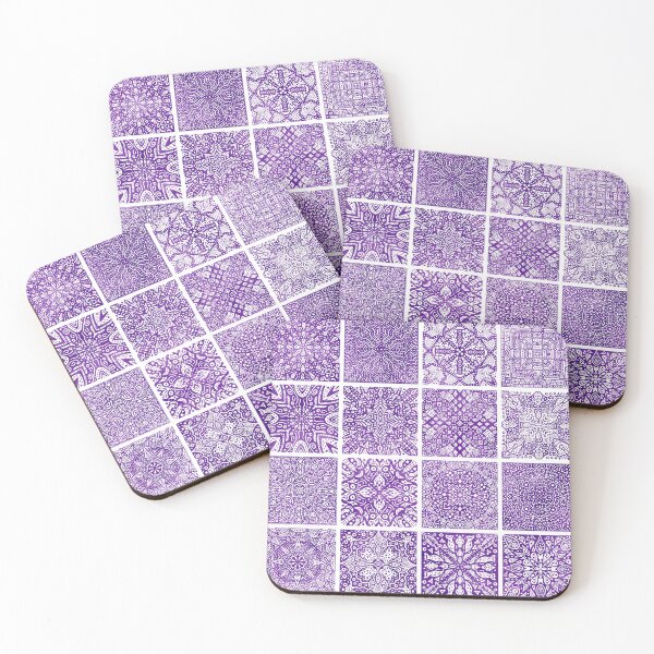 Item preview, Purple Mosaic Tile designed and sold by CurioEphemeres.