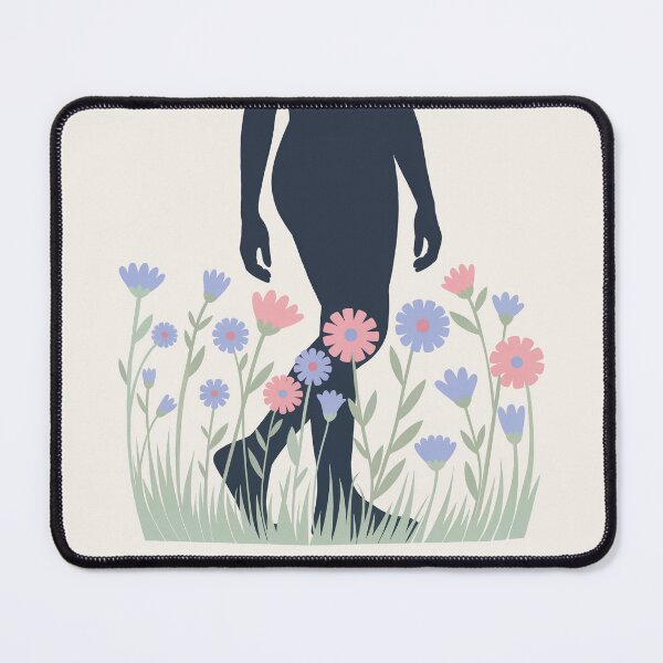 Item preview, Soft Steps Walking Through Wildflowers Art designed and sold by TrendMorphic.