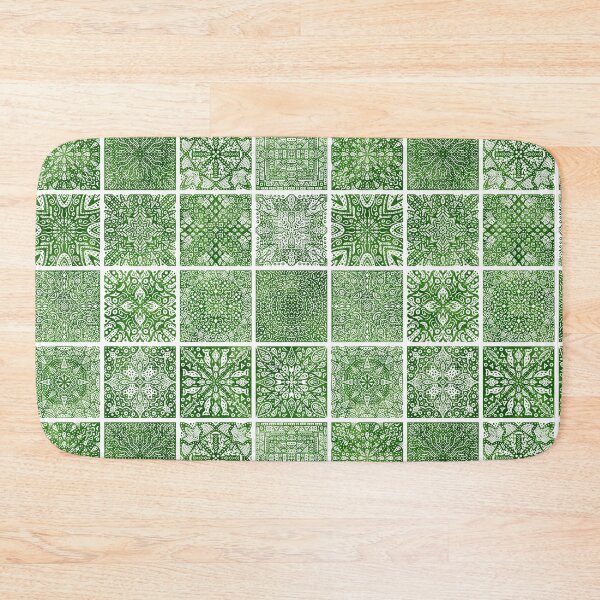 Artikelvorschau, Grüne Mosaikfliese entworfen und verkauft von CurioEphemeres.