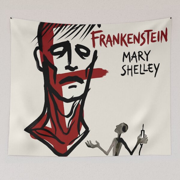 Item preview, Frankenstein Mary Shelley Cubist Poster Art designed and sold by Vintage Poster Gallery.