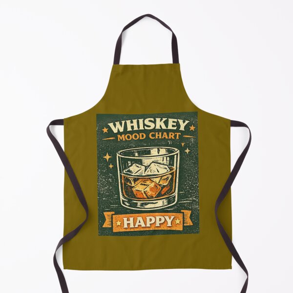 Item preview, Whiskey Happy Mood Chart – Funny Vintage Whiskey Lover Design designed and sold by Mosogoloso.