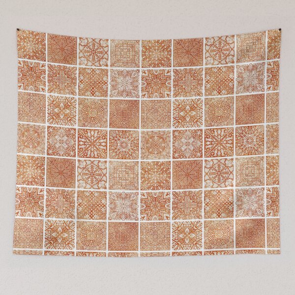 Item preview, Orange Mosaic Tile designed and sold by CurioEphemeres.