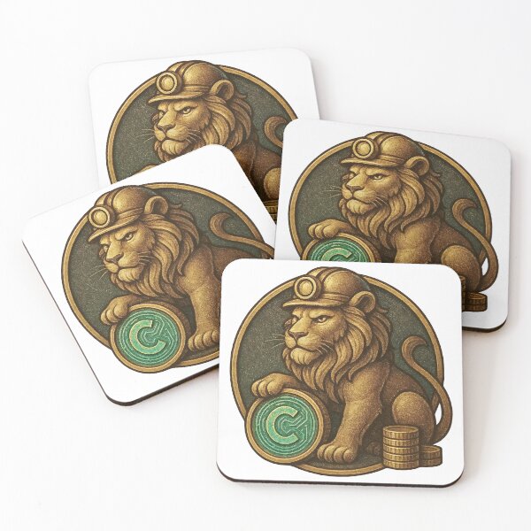 Item preview, Golden lion emblem with crypto coin wealth success finance royalty leadership vector illustration designed and sold by Creative88Art.