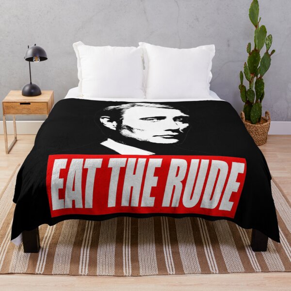 Item preview, Eat The Rude - Hannibal Dark Background designed and sold by KimMcdonald35.