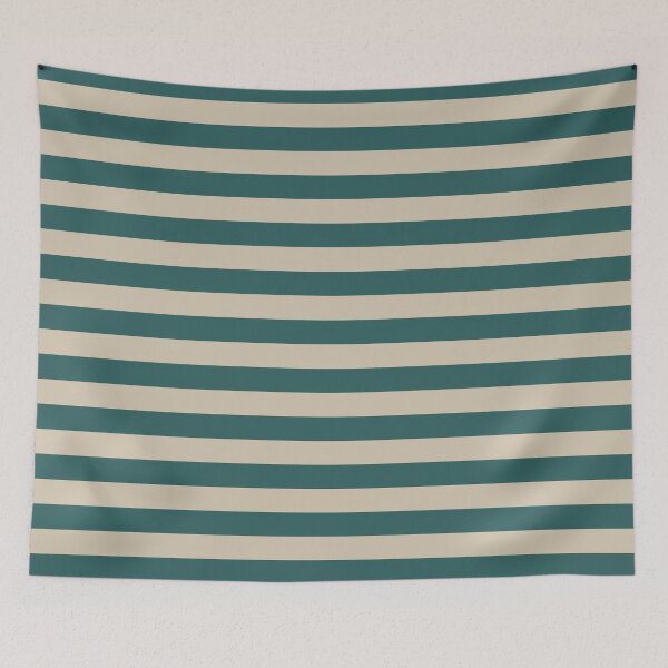 Item preview, Striped Teal And Beige Pattern designed and sold by pattern-archive.