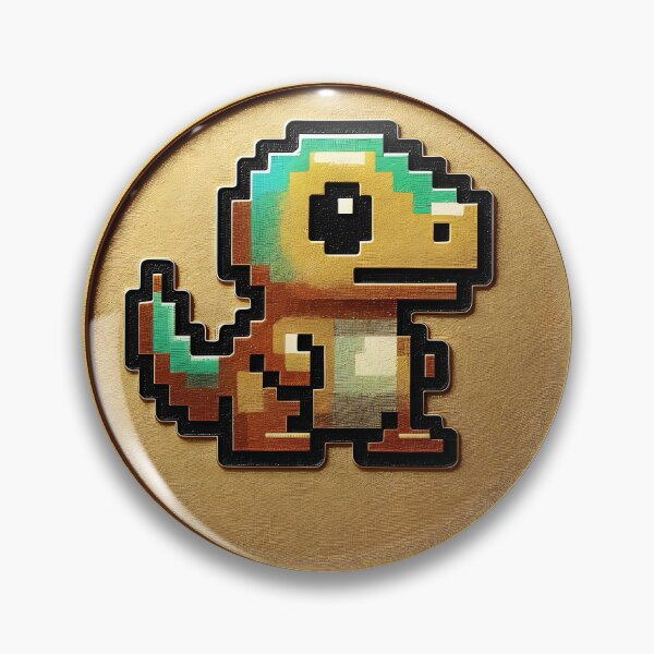 Item preview, Golden Bitcoin pixel art in wooden frame digital currency crypto concept illustration designed and sold by Creative88Art.