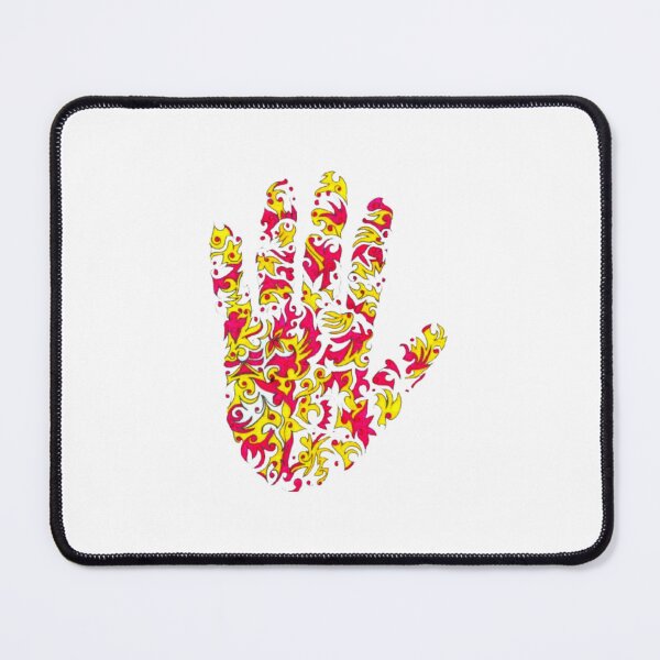 Item preview, Fiery Abstract Floral Tribal Hand Silhouette designed and sold by Ialasdun.
