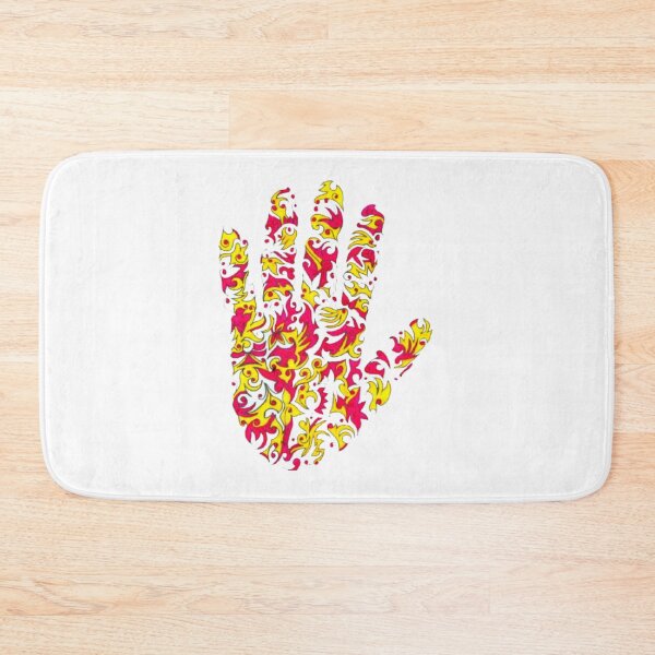 Item preview, Fiery Abstract Floral Tribal Hand Silhouette designed and sold by Ialasdun.