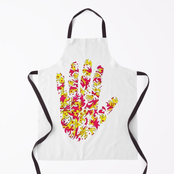 Item preview, Fiery Abstract Floral Tribal Hand Silhouette designed and sold by Ialasdun.