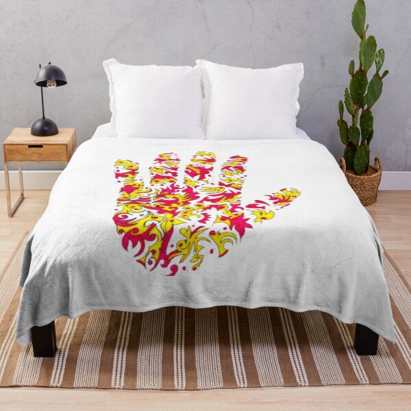 Item preview, Fiery Abstract Floral Tribal Hand Silhouette designed and sold by Ialasdun.