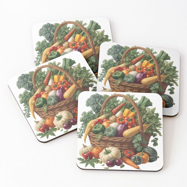 Item preview, Garden Vegetable Basket Sticker, Fresh Farm Produce, Garden Magnets   designed and sold by colorleafz.