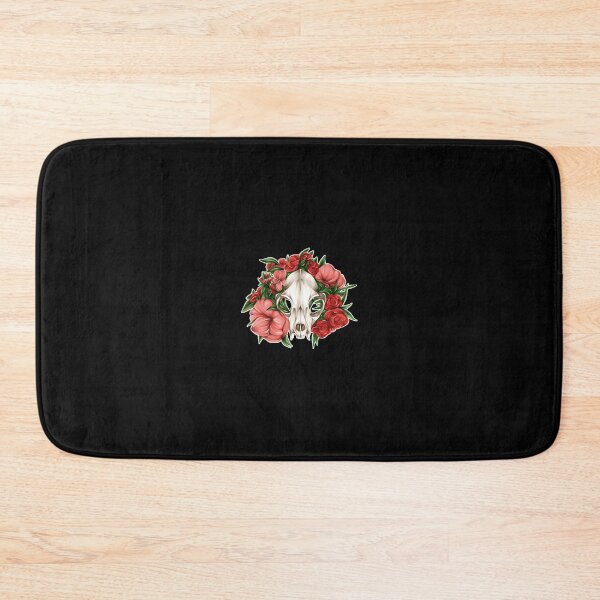 Item preview, Bobcat Skull With Red Roses designed and sold by hwmllphwt65.