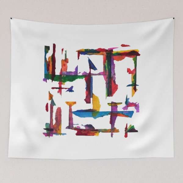 Item preview, Torn Paper C ollage Colorful Geometric Abstract Art designed and sold by Ialasdun.