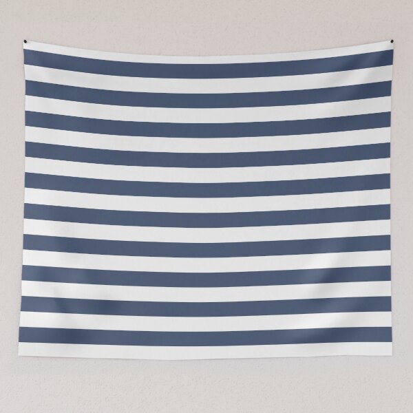 Aperçu de l'œuvre Motif rayé blanc et bleu créée et vendue par pattern-archive.