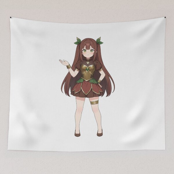 Item preview, Fairy Huntress Girl in Brown Tones – Anime Fantasy Girl designed and sold by Infinite Art.