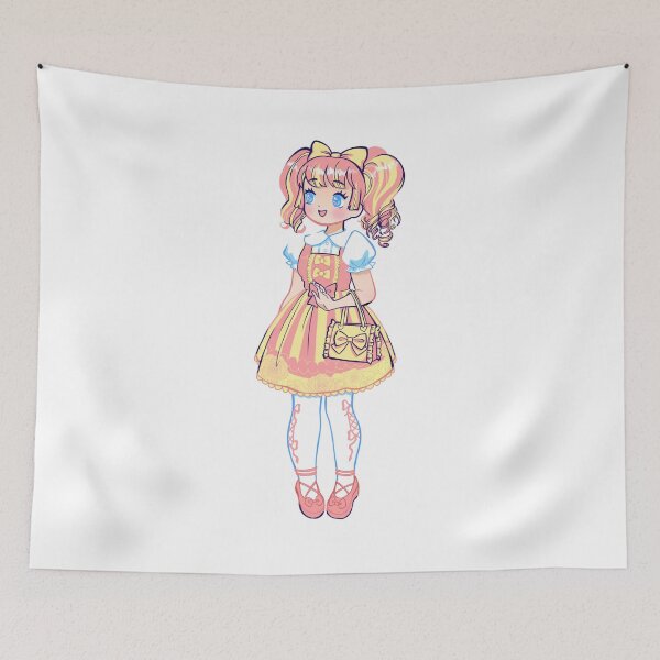 Item preview, Anime Girl Doll Style – Kawaii Doll Aesthetic Illustration designed and sold by Infinite Art.
