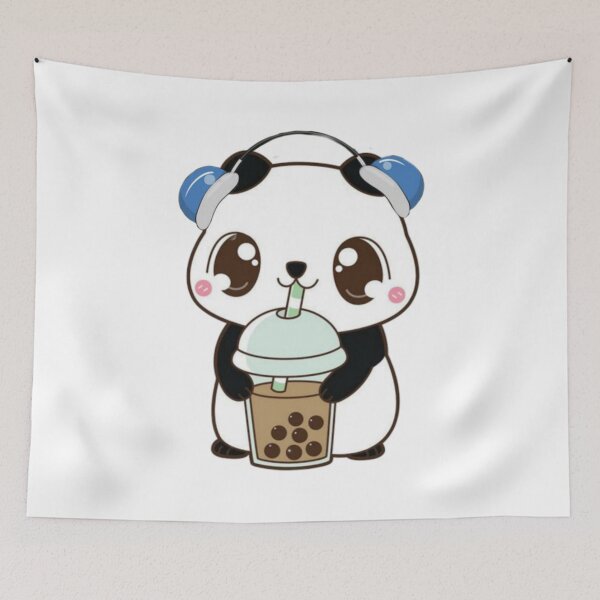 Item preview, Kawaii Teddy Bear Drinking Coffee – Cute and Cozy Illustration designed and sold by Infinite Art.