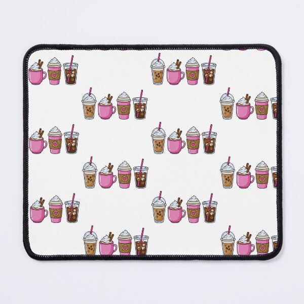 Item preview, Cute Pink Valentine Coffee Drink Lineup designed and sold by DizzyShirts1.