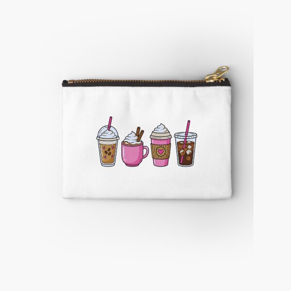 Item preview, Cute Pink Valentine Coffee Drink Lineup designed and sold by DizzyShirts1.