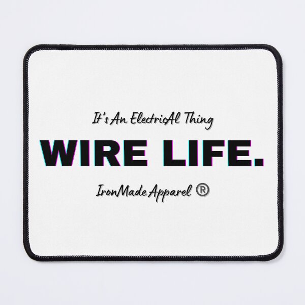 Item preview, WIRE LIFE Electrician T-Shirt – Proud Electrician Lifestyle Shirt for Linemen, Electrical Workers, Apprentice & Master Electricians designed and sold by IronMade Apparel.