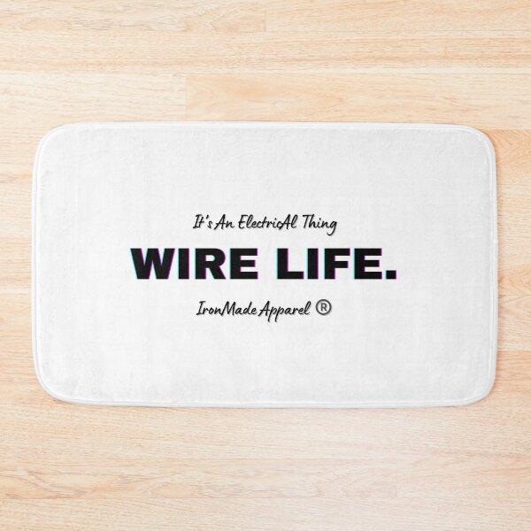 Item preview, WIRE LIFE Electrician T-Shirt – Proud Electrician Lifestyle Shirt for Linemen, Electrical Workers, Apprentice & Master Electricians designed and sold by IronMade Apparel.