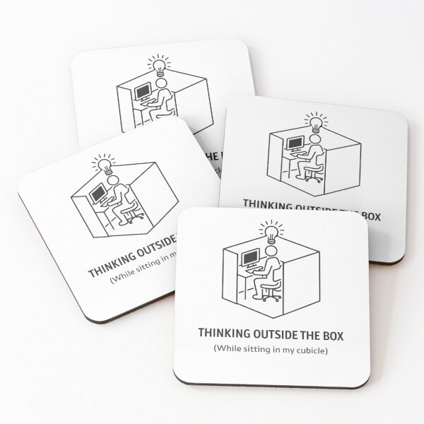 Item preview, Outside the box, inside the cubicle designed and sold by GenArtWear.