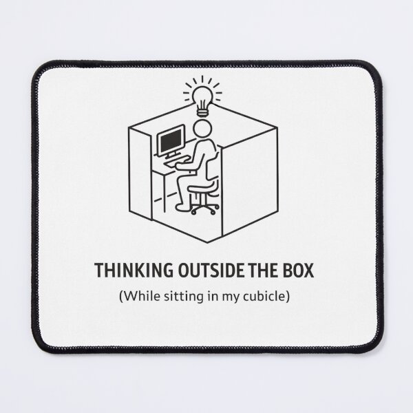 Item preview, Outside the box, inside the cubicle designed and sold by GenArtWear.