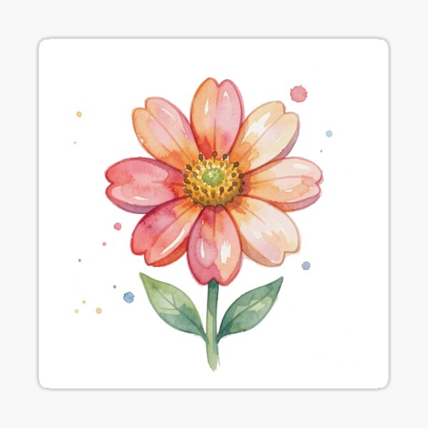 Item preview, Watercolor Flower designed and sold by Liv & Paws Friends.