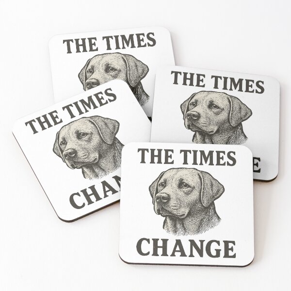 Item preview, The Times Change Vintage Dog Illustration designed and sold by OwnYourMood.