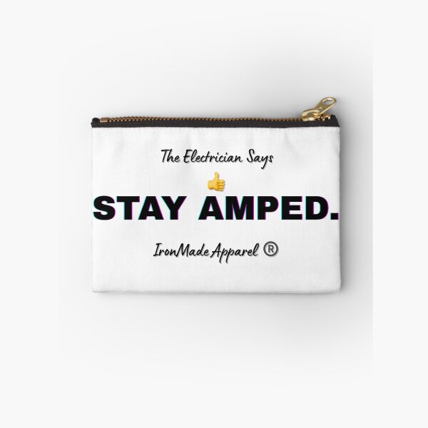 Item preview, Stay Amped Electrician T-Shirt – Funny Electrician Gift Tee for Linemen, Electrical Contractors & Proud Tradesmen designed and sold by IronMade Apparel.