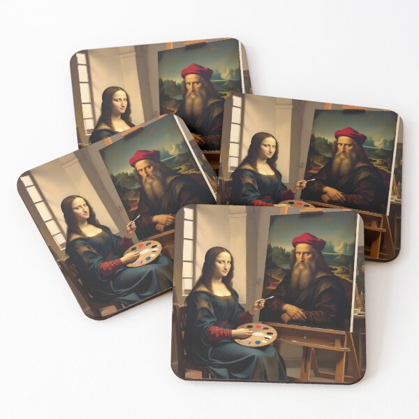 Item preview, Mona Lisa Painting Her Own Self-Portrait  designed and sold by SoulGraphixx.