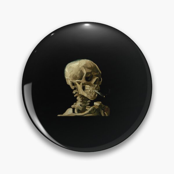 Item preview, Skull Of A Skeleton Burning Cigarette designed and sold by hwmllphwt65.