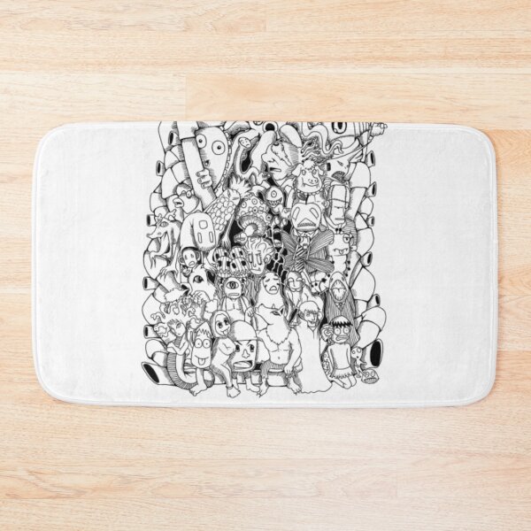 Item preview, Quirky Crowded Monsters And Characters Doodle Art designed and sold by Nikasoy.