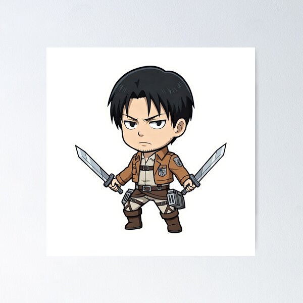 Item preview, Levi Chibi Attack on Titan designed and sold by KrayArt.