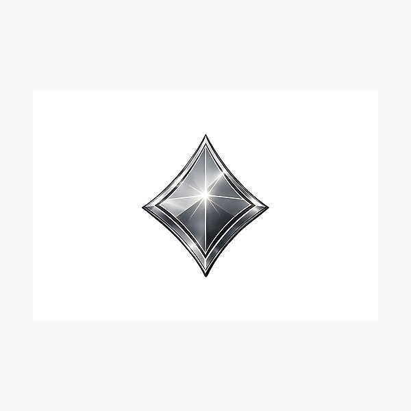 Item preview, 3D diamond gemstone icon isolated shiny silver crystal logo design element designed and sold by Creative88Art.