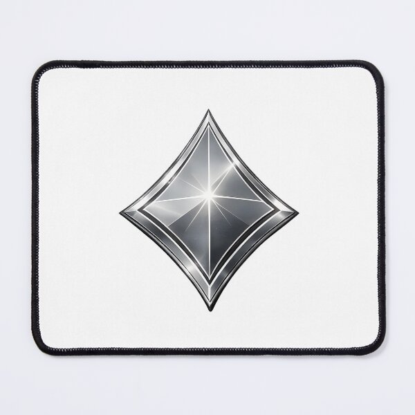 Item preview, 3D diamond gemstone icon isolated shiny silver crystal logo design element designed and sold by Creative88Art.