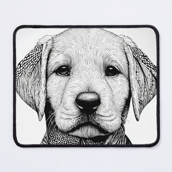 Item preview, Intricate Labrador retriever Puppy Portrait designed and sold by lautir.