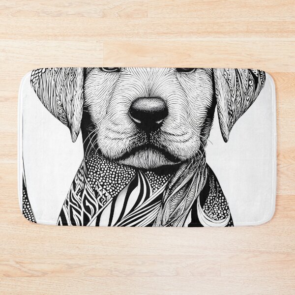 Item preview, Intricate Labrador retriever Puppy Portrait designed and sold by lautir.
