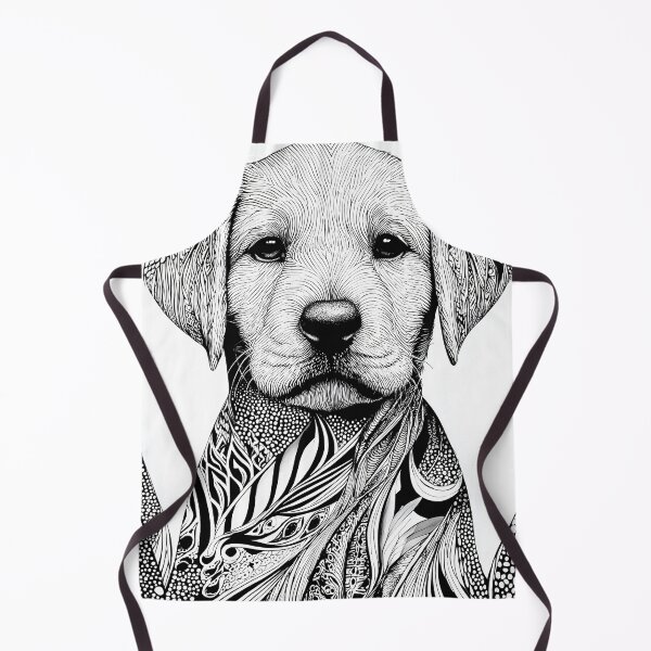 Item preview, Intricate Labrador retriever Puppy Portrait designed and sold by lautir.