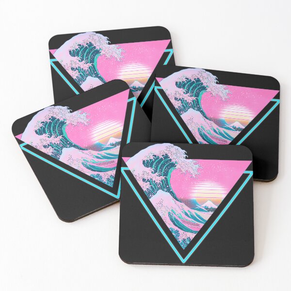 Item preview, Vaporwave Aesthetic Great Wave Retro Triangle designed and sold by StevieRattell.