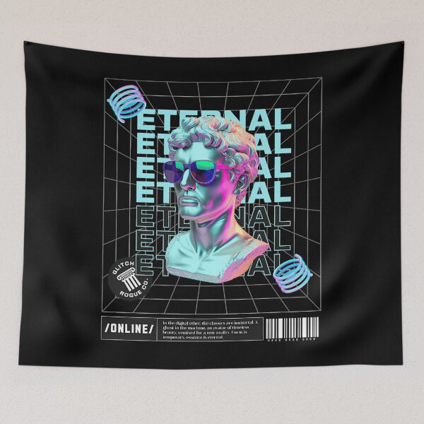 Item preview, Eternal Vaporwave David Sculpture designed and sold by hwmllphwt65.