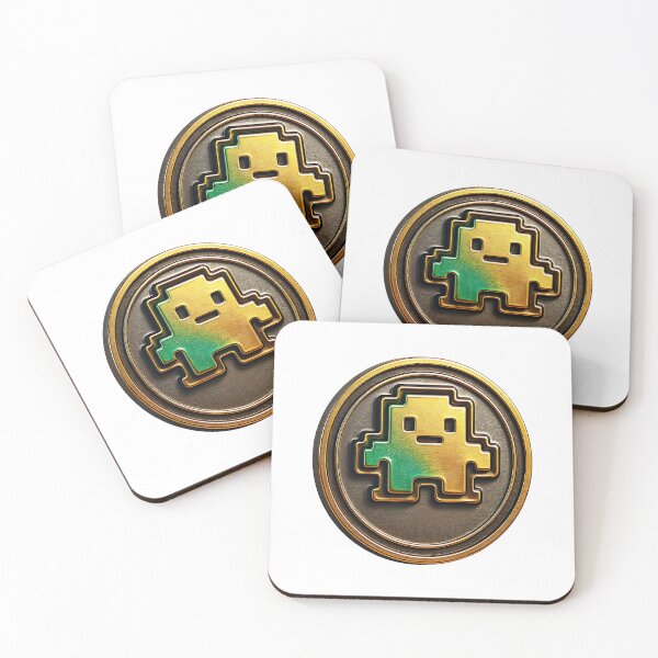 Item preview, 3D Gold Bitcoin Pixel Art Pin Badge on Dark Textured Metal Background designed and sold by Creative88Art.