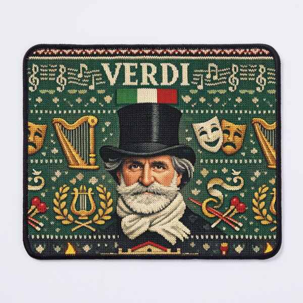 Item preview, Giuseppe Verdi Opera Music Passion Knitting Pattern designed and sold by Mauswohn.