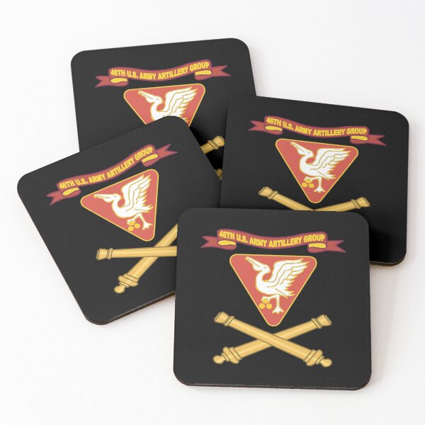 Item preview, Army - 46th U.S. Army Artillery Group w Ribbon - Br X 300 designed and sold by Military Insignia Products.