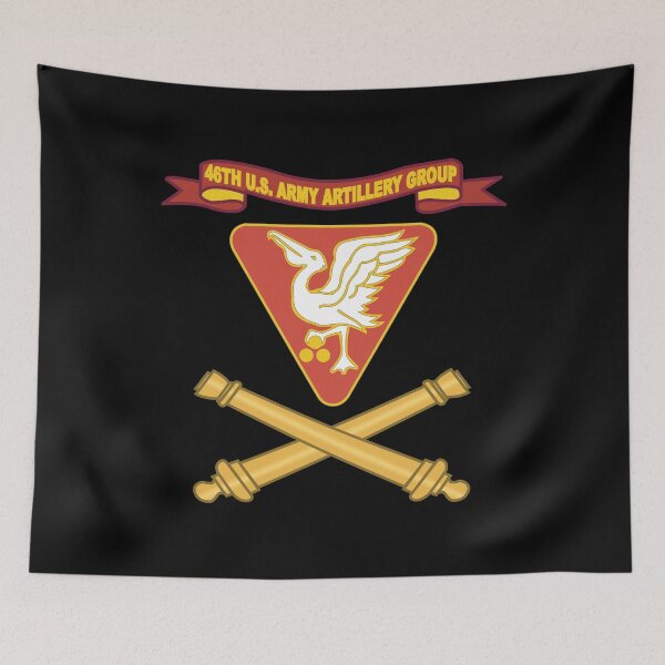 Item preview, Army - 46th U.S. Army Artillery Group w Ribbon - Br X 300 designed and sold by Military Insignia Products.