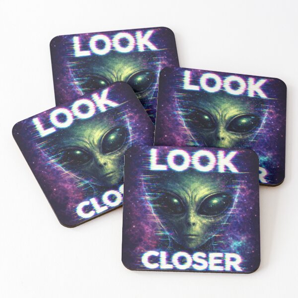 Item preview, Alien Face - look closer, psychedelic design designed and sold by MindRebel.