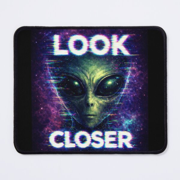 Item preview, Alien Face - look closer, psychedelic design designed and sold by MindRebel.