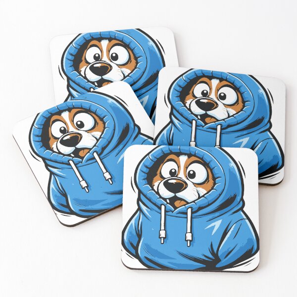 Item preview, A relatable and humorous meme situation showing a dog trapped inside a hoodie. The exaggerated confusion and simple composition make it perfect for sticker designs designed and sold by Dejbar.