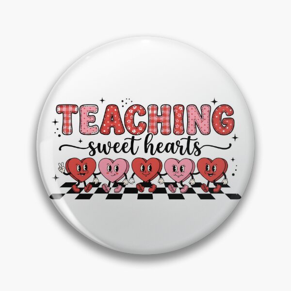 Item preview, Retro Groovy Teaching Sweethearts Valentine designed and sold by DizzyShirts1.