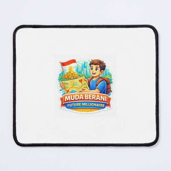 Item preview, Muda Berani Future Millionaire Sticker – Young Entrepreneur Wealth Journey & Money Mindset Motivation designed and sold by Wander Pop Studio.
